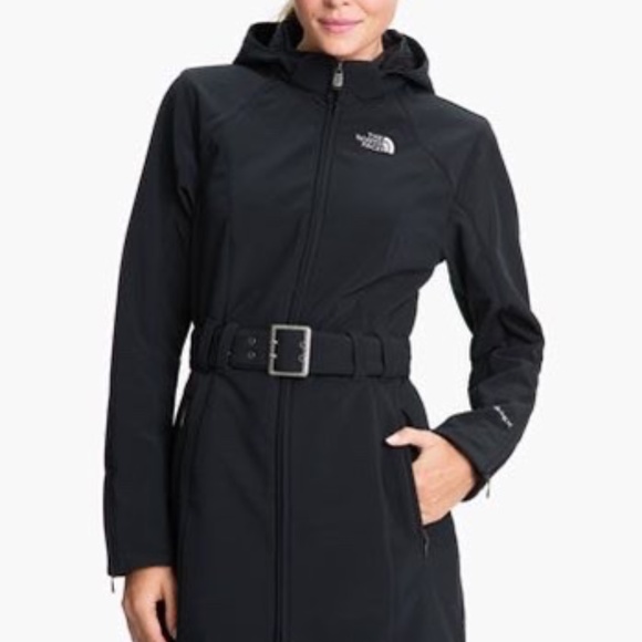 The North Face Apex Bionic Black Trench Coat - Picture 1 of 9